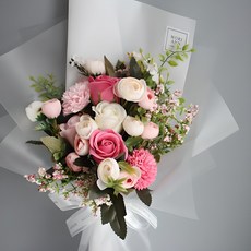 MORIANN 花束造型肥皂, 粉色 蜜桃粉