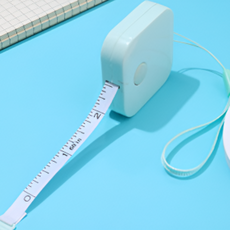 플래그잇 휴대용 파스텔 사각 줄자, 그린, 1개