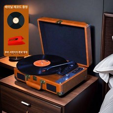 레코드 플레이어 턴테이블 블루투스 LP 스피커 빈티지, 플래그십빈티지브라운 스피커 듀얼스피커 USB SD플레이, 기본 모델명/품번