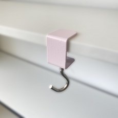 DFMEI 學生書包掛鉤桌面可拆卸移動掛包器小學辦公桌掛包勾課桌邊掛包鉤, 1個, 常規方形馬卡龍粉色:如圖