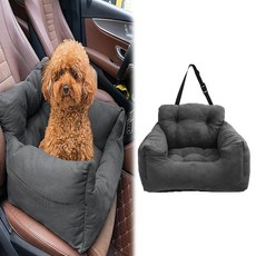 반려동물 카시트 펫 차량용품 쿠션 애견 방석 강아지 76602EA 1(PC), 차콜