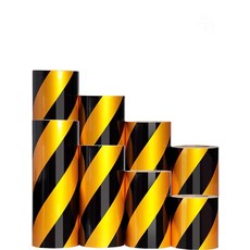 충돌 경고 반사 스티커 전봇대 사선 테이프 반사테이프, 1개, K. 노란색 15cm x 46m