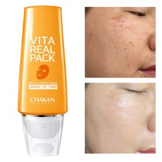 기미 잡티 팩 주근깨 미백 워시오프 비타민 리얼 팩, 1개입, 1개