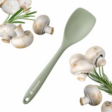 스타팩 올 라운더 프리미엄 실리콘 스푼 주걱 - 600F에 열에 강한 최고의 LFGB 고무 요리용 주방, Standard 10", Sage Green