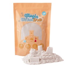 따블리에 매직 코튼 샌드 모래놀이, 1개, 1kg, 화이트