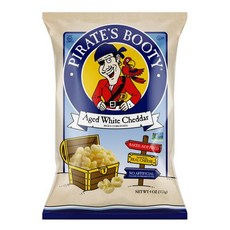 해적 브랜드 화이트 체다 113g Pirate Brands White Cheddar 4 oz, 1개
