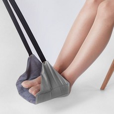 업무공간 풋레스트 기내용 오피스 발해먹 비행기 발받침 회사 36637PC 1(EA), 검정