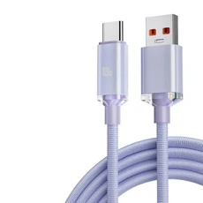 2024 USB 3.0 고속 충전 케이블 C 타입 6A 25cm, 02 Type C-Purple