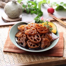 반찬단지 연근조림 1kg 양념연근 절임 무침 반찬, 1개