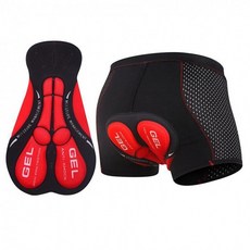 L 레드 엉덩이 라이더 팬츠 바지 자전거 쿠션 바이크 속