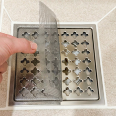 모아쏙 욕실 배수구 머리카락 거름망 화장실 하수구 덮개 10매, 그레이