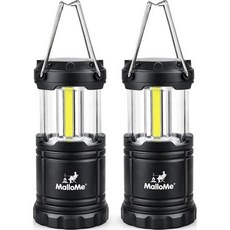MalloMe LED 캠핑 랜턴 350루멘 2개, Medium (350 Lumens), 2 Pack