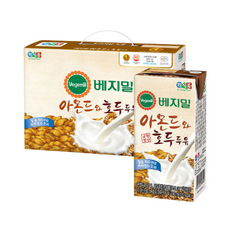 아몬드와 호두 두유 190m 24팩, 190ml, 2개