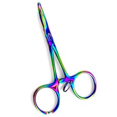 소닉스 곡선 겸자가위 SO-100 CVD 10cm 스테인리스 티타늄코팅 퀼트부자재 포셉 뒤집기 수예용