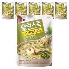 샘표 밸런스죽 전복내장죽, 420g, 6개