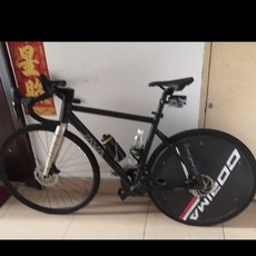 XDS喜德盛AD300死飛自行車700C封盤封閉輪組 配黑螺絲更酷炫 提升騎行速度與個性風格, 61釐米碳紋配CORIMA, 1個