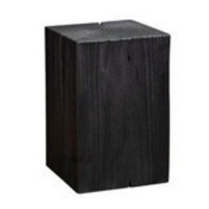 원목스툴 탄화 검은색 목재 원형 스툴체어, 모델 N 카본 블랙 30x30x45, 1개