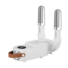 新款伸縮烘鞋器家用便攜可摺疊定時幹鞋器智能速幹鞋子烘乾機, 歐規(220V), 雙棍—白灰