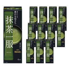 AGF Blendy 單杯抹茶隨身包, 12個, 4入, 7.5g