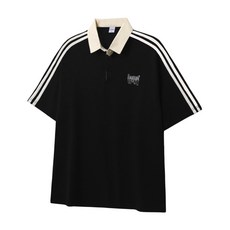 OCELOT C43 두줄 테이프 폴로 카라 반팔티 블랙 278611