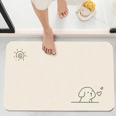 규조토 발매트 빨아쓰는 욕실 주방 현관 논슬립 물흡수, 1개, 07.스타냥이(L)