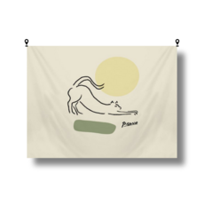 해룸 대형 패브릭 포스터 두꺼비집 가리개 페브릭 태피스트리 가림천 아트 행잉 초대형, 40.피카소-고양이