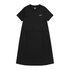 내셔널지오그래픽 N262WOP040 여성 에리카 냉감 H라인 반팔 원피스 BLACK N262WOP040099