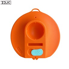 Z3JC 網球訓練器單人底座帶繩自學回彈器陪練器便攜便攜訓練器, 1個, 桔色