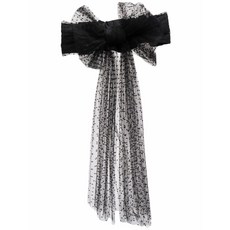 레드(V) 세미 시스루 보우 디테일 벨트