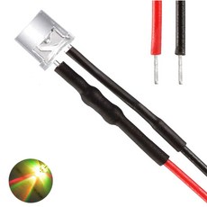 9V 5파이 컬러풀슬로우 와이어 LED 튜닝 조명 키트 실험 전자부품 모형차 과학 수업용, 10개