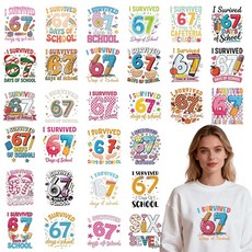 Shejdgart Dtf Transfers Ready to Press - 30피스 위드 420 아이언 온 패치 티셔츠용 그린 스컬 스티커 열 전달 비닐 데칼 DIY 패브릭 의, 67