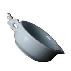 연적 덮개포함 잉크접시 벼루 다용도 도자기 먹그릇 먹물 카트리지 국다용도 묵지 붓걸이 필세, T12-상운+뚜껑 남색(추천)메인그림타입