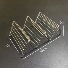 타코튀김기 바스켓 브리또 접시 핫도그 타코 업소용 나초, 연그레이 가너비 2 - 3칸 V자형 팬, 기본 색상