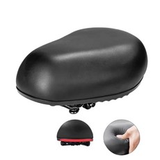출퇴근 자전거안장 쿠션 경량 어반 방수 시트 바이크 자전거용 대형 안장 가죽 패드 라이딩, 4스프링 쇼크 업소버 쿠션 [7cm두께스펀지]
