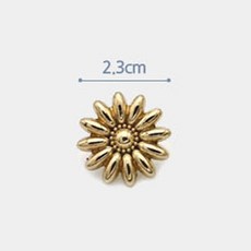 네트공예 handmade 핸드메이드 메탈 라벨 로고 택 장식 팬던트 가방 만들기 부자재 DIY 재료, 18. 작은 해바라기, 1개
