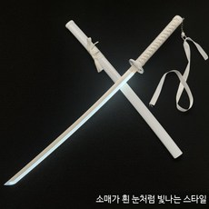 LED 칼 빛나는검 야광 발광검 코스프레 장난감칼 라이팅 소품, 1개, F_소매 화이트 눈 - 블랙