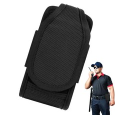 전술 Molle 라디오 워키 토키 주머니 허리 가방 홀더 포켓 휴대용 인터폰 홀스터 액세서리 케이스, [01] Black, 1개
