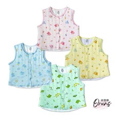 童馨 秋冬花保暖鋪棉背心 純棉厚棉兒童寶寶小背心