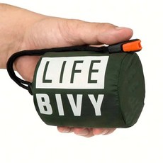 휴대용 마일라 단열 침낭 방수 비상 생존 야외 EDC 캠핑 장비 보온 가방 구급상자, 04 1pcs green