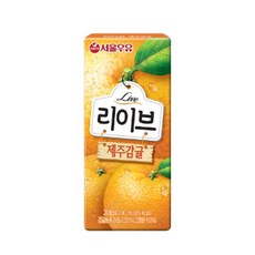 서울우유 리이브 제주감귤 주스, 190ml, 20개