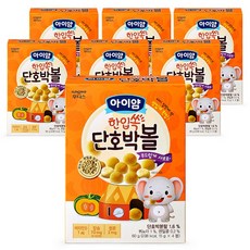 일동후디스 아이얌 한입쏙 볼과자 단호박볼, 단호박맛, 60g, 7개