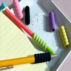 내손안의몰 애벌레 펜그립 세트 펜홀더, 8p 블랙