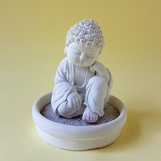 淨念吉祥小佛之悟道小盤套組 - 擴香石珪藻土複合材質