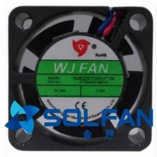 솔팬 WJB2251024H-F130 2볼타입 / WJ팬 / DC24V 냉각팬 / 25mm x 10mm 사이즈 쿨링팬, 단품, 1개