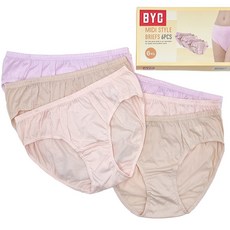 BYC 순면 100% 미디 팬티
