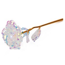 어른이랜드 시들지 않는 홀로그램 장미 소품, 오로라 홀로그램, 1송이