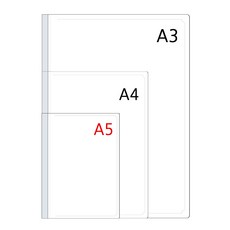 아인텍 투명 클리어 A5 쫄대화일 10개 묶음_A8958, A5 쫄대화일[A8958]