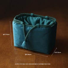 파우치 수납 망원 패딩 드로스트링 주머니형 보호용 대형, 1개, 골든옐로우 벨벳 시안