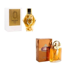 밀리언 골드 포 우먼 EDP | 장시간 지속되는 동양적인 플로럴 향수 (장미 패츄리 함유) 럭셔리, 03 2PCS