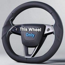 2017-2023 테슬라 모델 3 2020-2024 테슬라 모델 Y용 스티어링 휠 커버 테슬라 모델 3/Y 액세서리용 가죽 핸들 커버 화이트, 블랙 L